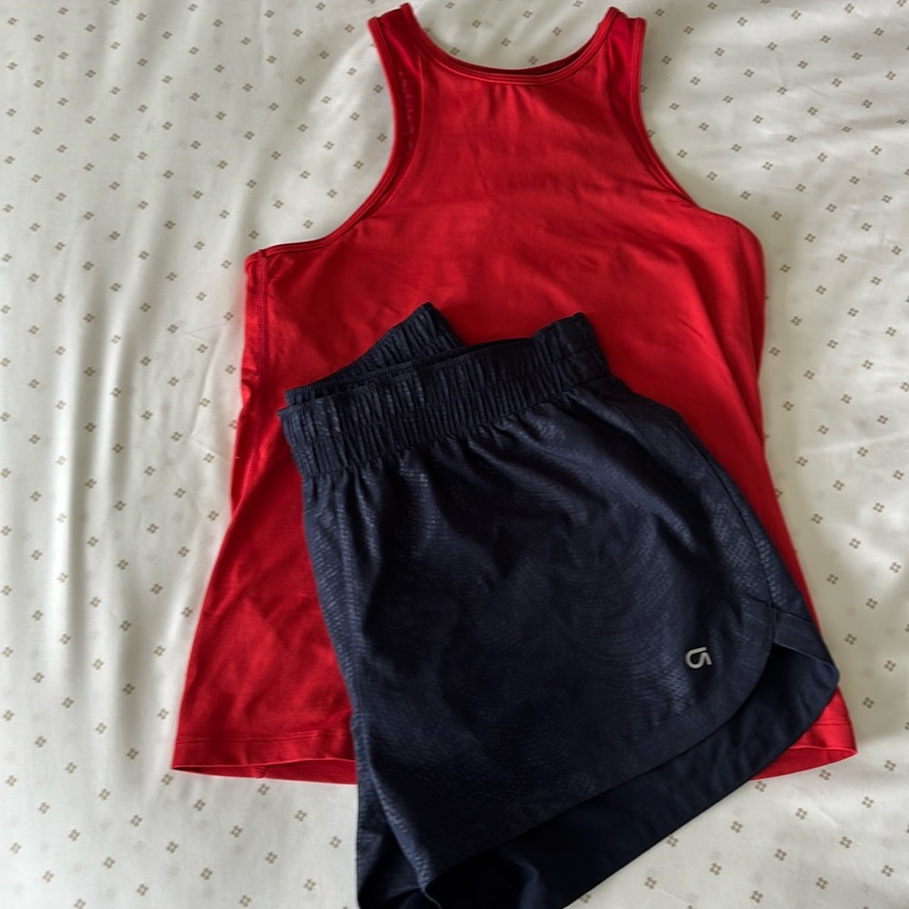 Gap-fit shorts and racer top very lightly used!